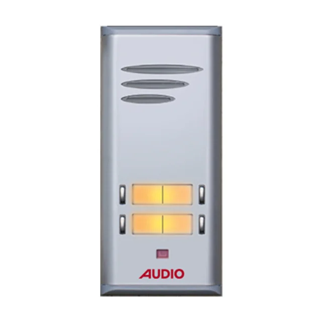 Audio 4 butonlu kapı paneli çift sıra hoparlörlü